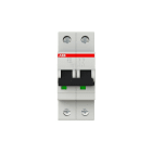 ABB - S200 Disjoncteur modulaire - 2P - 63A - Cbe B -6000A/10kA (2 modules)-peignable