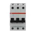 ABB - S200 Disjoncteur modulaire - 3P - 4A - Cbe K -6000A/10kA (3 modules)-peignable