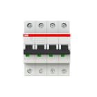 ABB - S200 Disjoncteur modulaire- 4P - 63A - Cbe B - 6000A/10kA (4 modules)-peignable