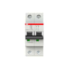 ABB - S200 Disjoncteur modulaire - 2P - 8A - Cbe Z - 6000A/10kA (2 modules)-peignable