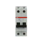 ABB - S200M Disjoncteur modulaire- 2P - 63A - Cbe B -10000A/15kA (2 modules)-peignable