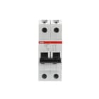 ABB - S200M Disjoncteur modulaire- 2P - 4A - Cbe C -10000A/15kA (2 modules)-peignable