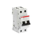 ABB - S200M Disjoncteur modulaire- 2P - 50A - Cbe D -10000A/15kA (2 modules)-peignable