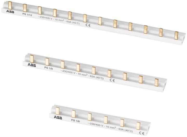 ABB - PS1/38/16H - Peigne 1P + Cont. Aux. - 57 modules - 80A - 16mm²
