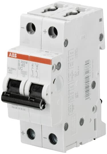 ABB - Disjoncteur DC (S202MUC) 2P 10KA 440VDC C-8A