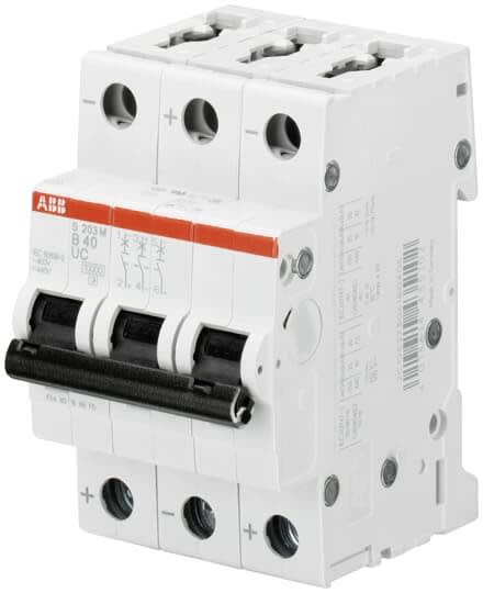 ABB - DisjoncteurDC (S203MUC) 3P 10KA 440VDC C-40A