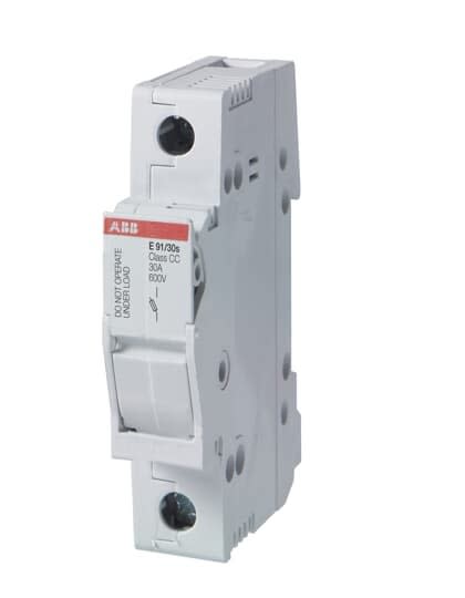 ABB - E91/20 - Porte Fusible 1P - 400VAC Max. - 20A - Fusible Cylindrique gG et aM