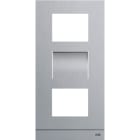 ABB - Platine 1/3 audio/vidéo acier inoxydable