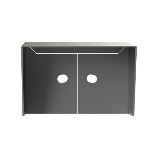 ABB - Visière 1 module saillie aluminium