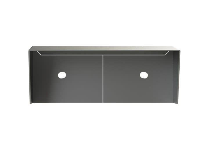 ABB - Visière 2 modules saillie aluminium