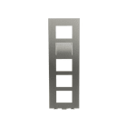 ABB - Platine 1/5 audio/vidéo acier inoxydable