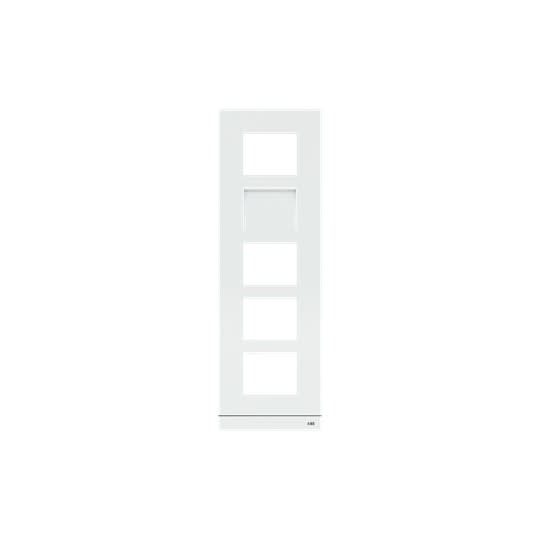 ABB - Platine 1/5 audio/vidéo blanc
