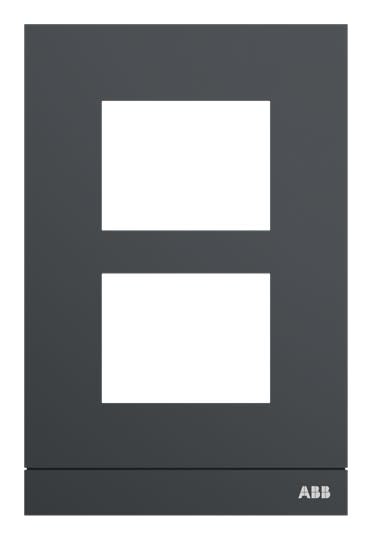 ABB - Platine 1/2 audio anthracite