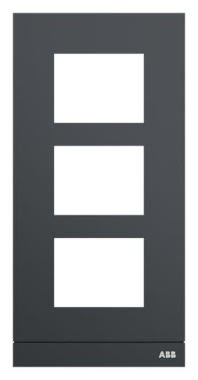 ABB - Platine 1/3 audio anthracite