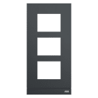 ABB - Platine 1/3 audio anthracite
