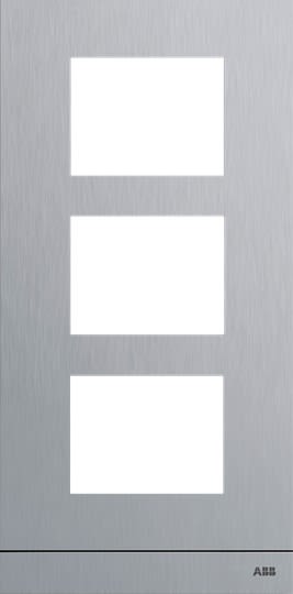 ABB - Platine 1/3 audio/vidéo acier inoxydable