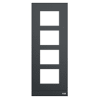 ABB - Platine 1/4 audio anthracite