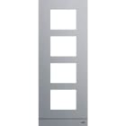 ABB - Platine 1/4 audio/vidéo acier inoxydable