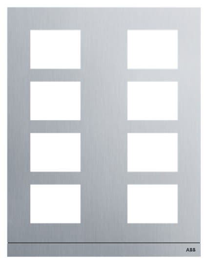 ABB - Platine 2/4 audio aluminium