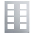 ABB - Platine 2/4 audio aluminium
