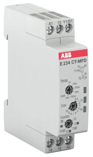 ABB - Relais Temporise Fonctions Av-Rv-Ew-Aw-Bi-Bp-If E234ct-Mfd