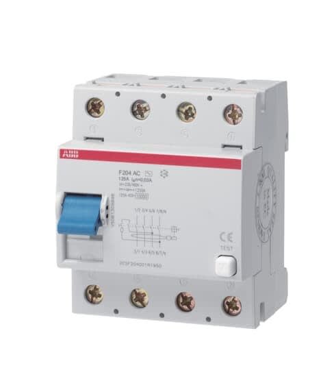 ABB - Interrupteur Différentiel - F200 - 4P - 125A - 30mA - Type AC