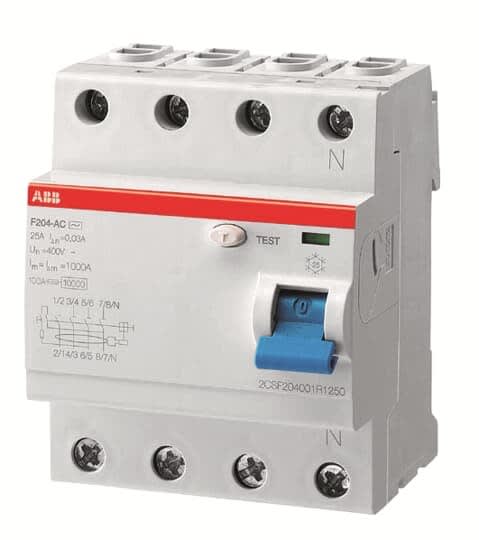 ABB - Interrupteur Différentiel - F200 - 4P - 80A - 30mA - Type A