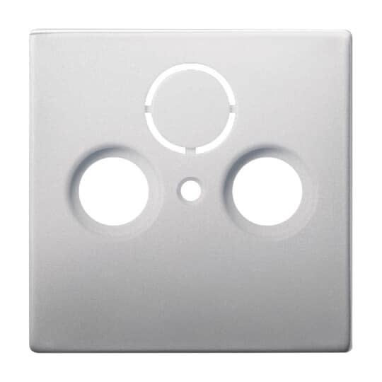 ABB - Plaque Centrale Pour Prise Radio/Tv/Sat Acier Inox