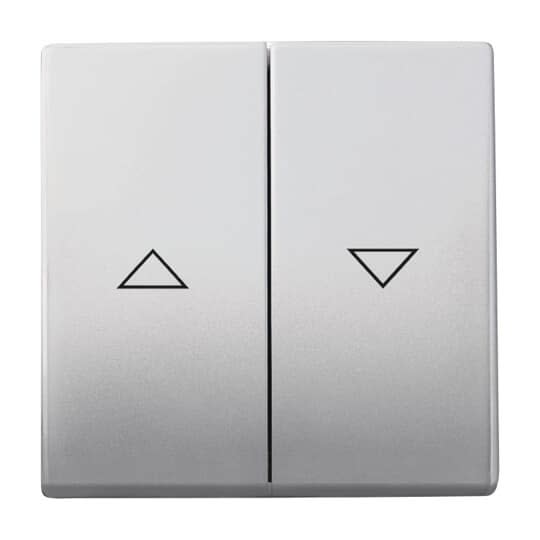 ABB - Enjoliveur Interrupteur Double Pour Store 866 Acier Inox