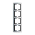 ABB - Cadre 4 Poussoirs Chrome Mat