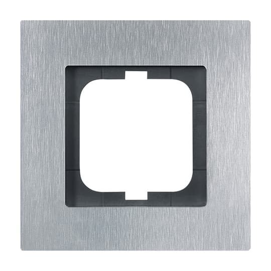 ABB - Cadre 1 Poussoir Acier Inox Carat