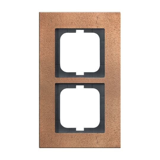 ABB - Cadre 2 Poussoirs Bronze