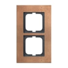 ABB - Cadre 2 Poussoirs Bronze