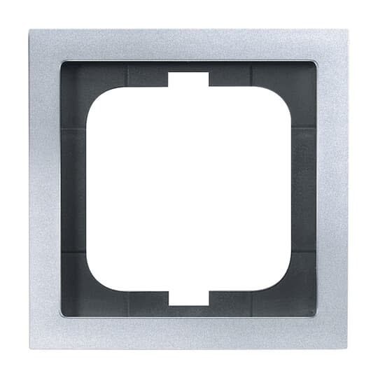 ABB - Cadre 1 Poussoir Aluminium/Argent