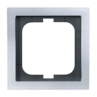 ABB - Cadre 1 Poussoir Aluminium/Argent