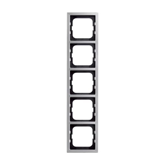 ABB - Cadre 5 Poussoirs Acier Inox