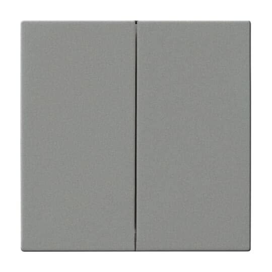 ABB - Enjoliveur Interrupteur Double 803 Meteor/Gris Métallique