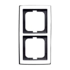 ABB - Cadre 2 Poussoirs Chrome Brillant