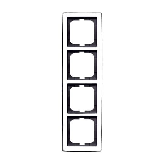 ABB - Cadre 4 Poussoirs Chrome Brillant