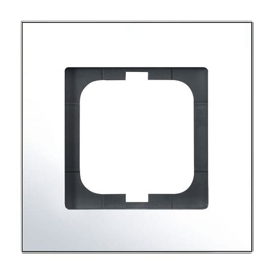 ABB - Cadre 1 Poussoir Chrome