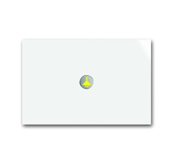 ABB - Commande Simple Busch-Prion Blanc Studio Brillant