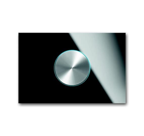 ABB - Bouton Rotatif Busch-Prion Verre Noir