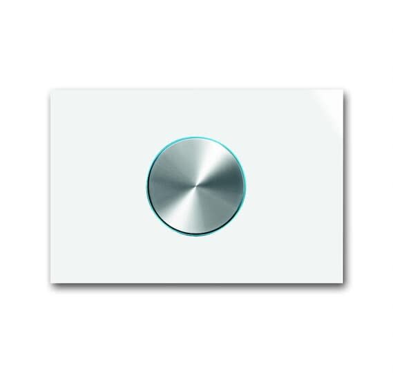 ABB - Bouton Rotatif Busch-Prion Blanc Studio Brillant