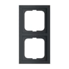 ABB - Cadre 2 Poussoirs Noir Mat