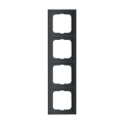 ABB - Cadre 4 Poussoirs Noir Mat