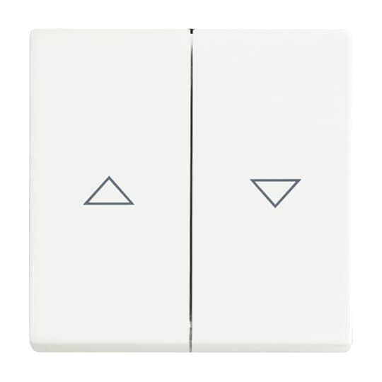 ABB - Enjoliveur Inter. Double Pour Store 884 Blanc Studio Mat