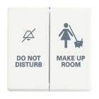 ABB - Enjoliveur Interrupteur Double 884 Blanc Studio Mat