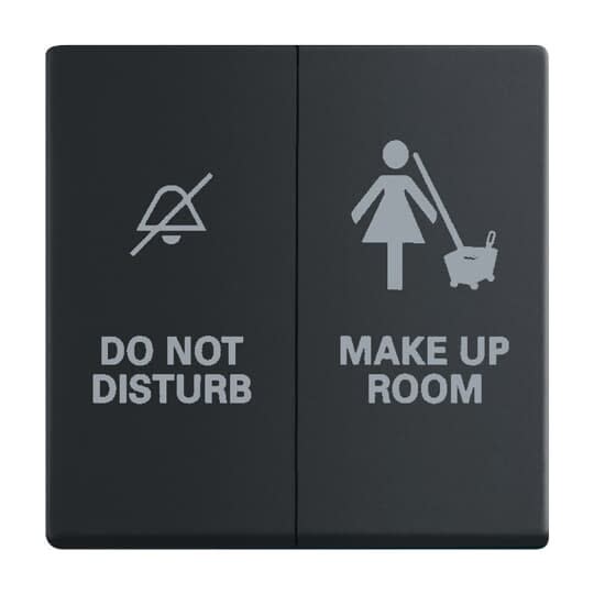 ABB - Enjoliveur Interrupteur Double 885 Noir Mat