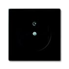 ABB - Plaque Centrale Pour Prise De Courant Noir Mat