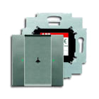 ABB - Poussoir 1 ToucheBcu Intégrée Météor Gris Métal